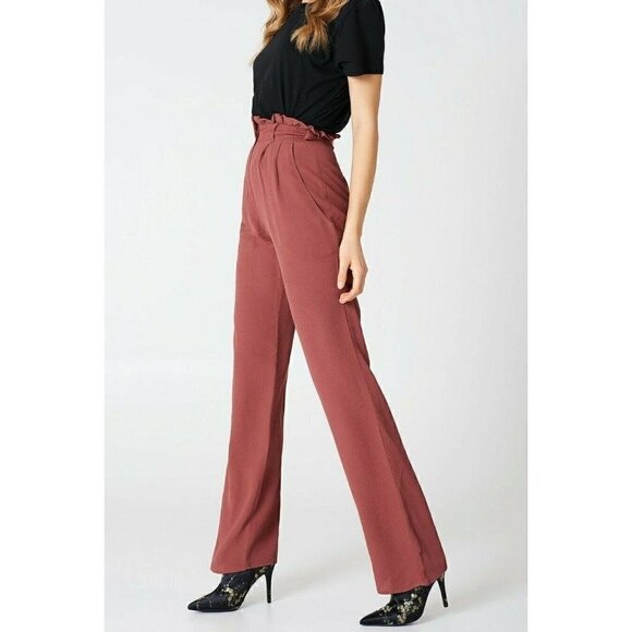 Flynn Skye Pants - New Flynn Skye Ruffle Pant  XS Rosa High Waist
